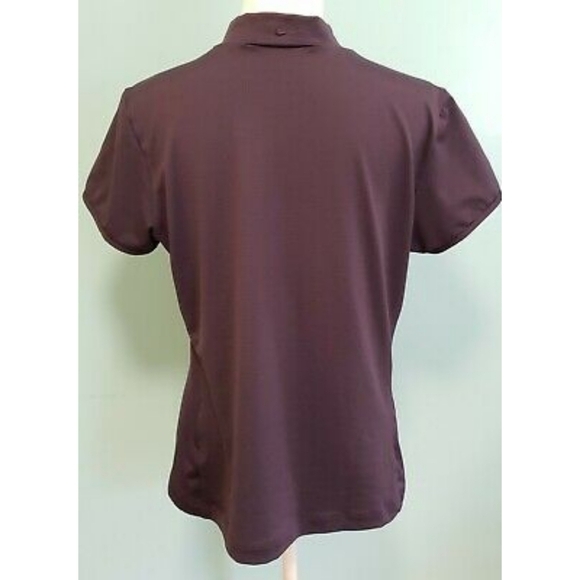 Nike Golf Shirt Dri-Fit purple mock neck - Picture 3 of 5